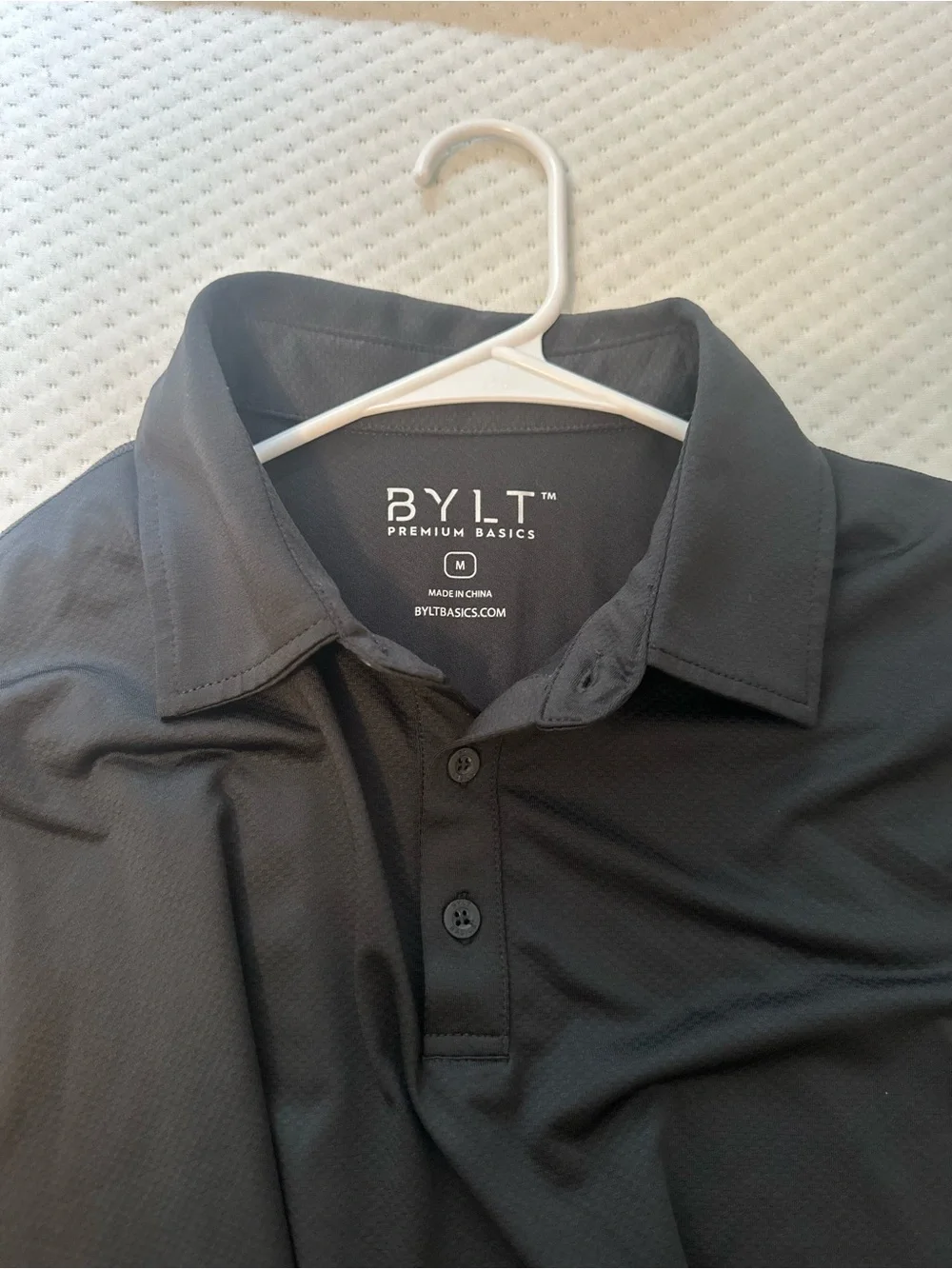 BYLT Basics Black Polo Shirt
